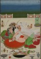 Lovemaking Couple in on Palace Terrace Udaipur Circa 1830 sexy